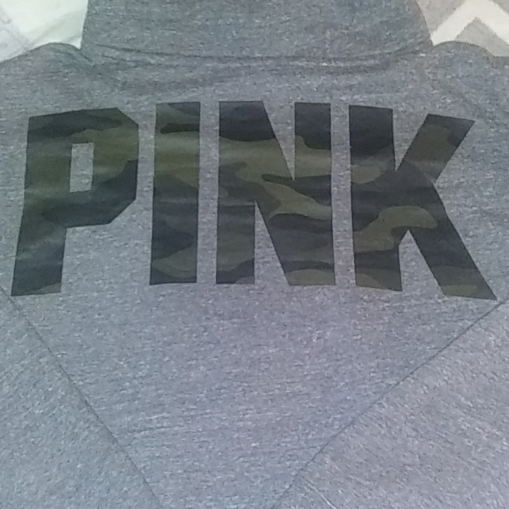 PINK camo Sherpa Hoodie